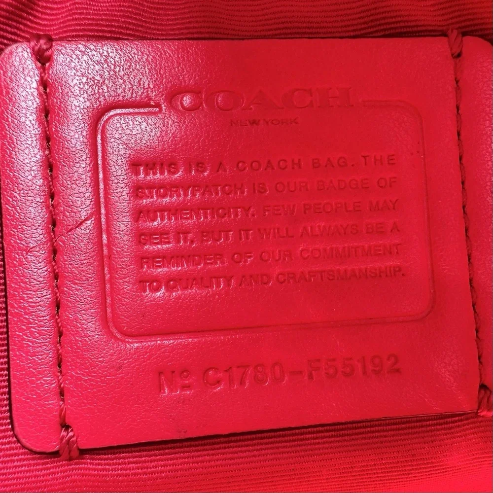 Coach Floral Ava Tote - F55192 Handbag Purse Cream ~ Red ~ Pink Toned